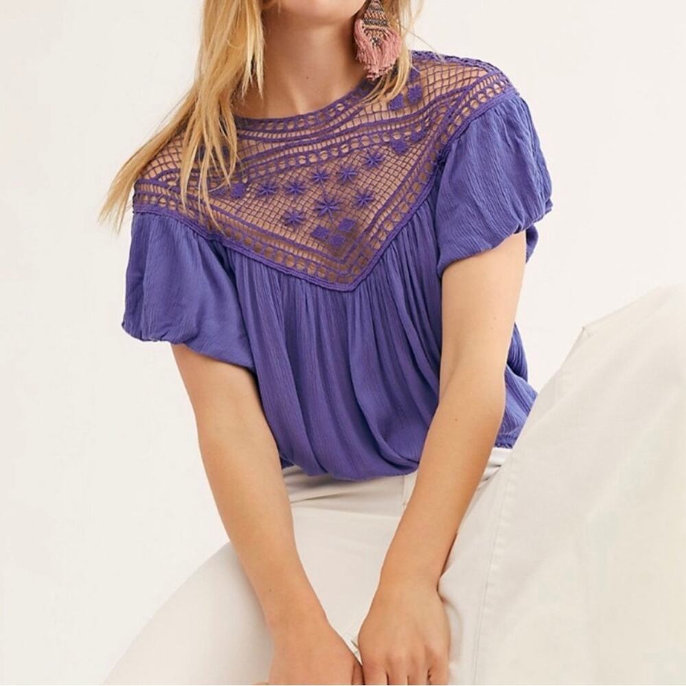 Free People Gemini Season Blouse Size Medium